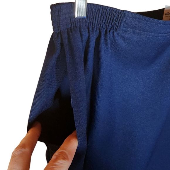 Alfred Dunner Navy Blue Midi Skirt w/ Pockets Women's Size 10 New - Picture 7 of 9